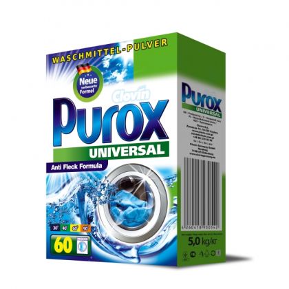 Purox Universal прах за пране 5 kg./60 sc.