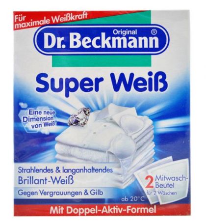 Dr Beckmann сашета “Супер Бяло“ -  2 х 40 гр.