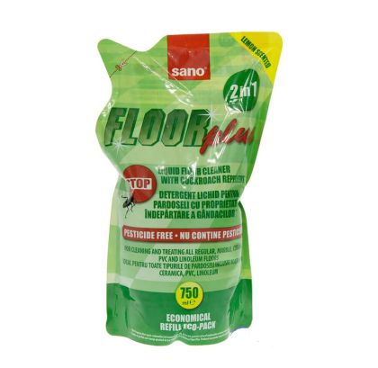 SANO Floor за почистване на под, против хлебарки 750 мл - плик пълнител