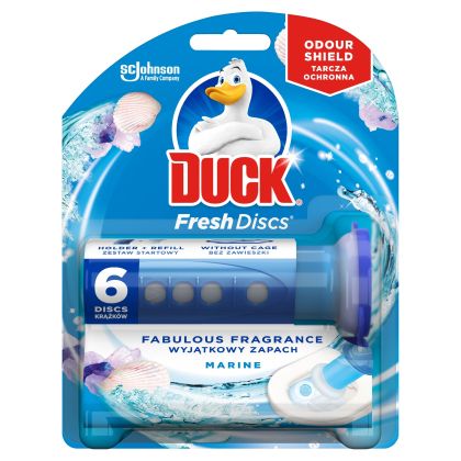 Duck WC свежи дискове гел за тоалетна чиния с аромат Marine океан