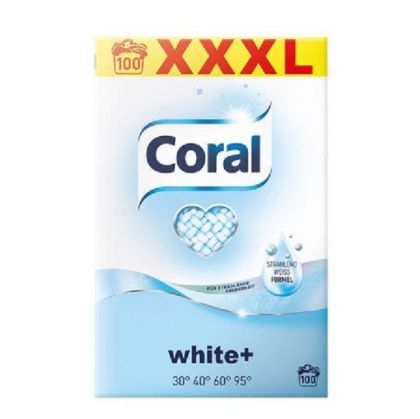 CORAL прах за пране Optimal White XXXL 7 кг./100 пр. (за бяло) Germany