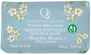Aquaviva Mineral ексфолиращ сапун 150 г - Muscio Bianco - бял мускус