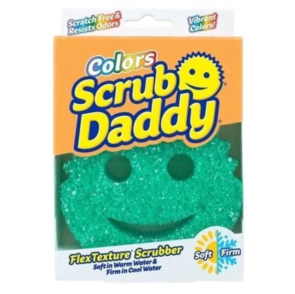 Scrub Daddy COLORS недраскаща гъба за почистване - зелена