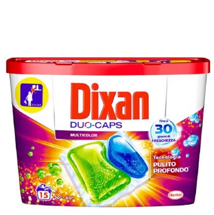 DIXAN Duo капсули за цветно пране 15 бр