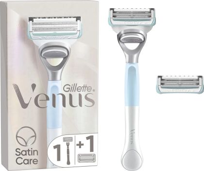 Gillette VENUS INTIM Saten Care дамска самобръсначка подходяща и за интимната област