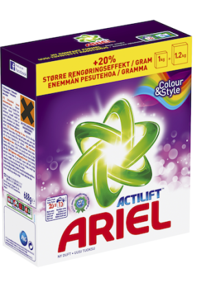Ariel washing powder 13 sc 680 g - Color & Style
