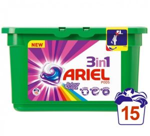 Ariel 3in1 подс 15 бр. x 29 мл. - за цветно
