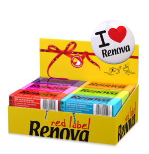 Носни кърпички RENOVA 3-ри пласта 1 бр.боровинка