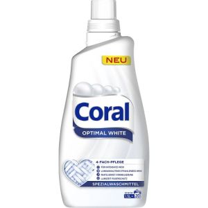 CORAL Optimal White 1,5 л. 20 пр. за бяло пране