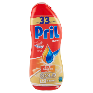 Pril Gold Gel съдомиялна 600 ml. Anti Odore 33w.