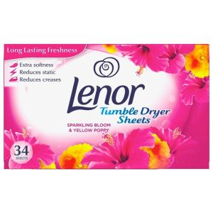LENOR кърпички за сушилня и гардероб 34 бр - Мак розови