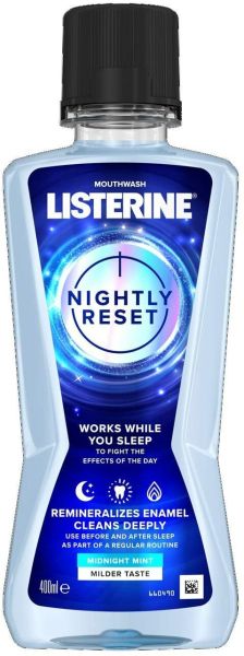 LISTERINE Midnight Mint вода за уста за нощно действие 400 мл.