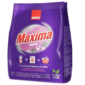 SANO Максима прах за пране 1.25 кг / 35пр. (мускус)