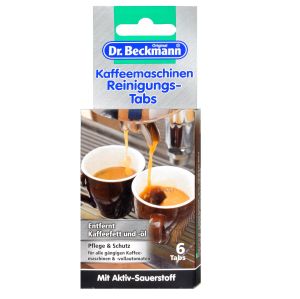 Dr Beckmann таблетки за почистване на кафе машини от пакет 6 бр - 1 БРОЙ (обезмасляват)