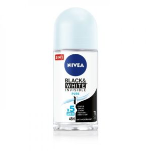 Nivea Black & White Invisible ролон против изпотяване 50 мл