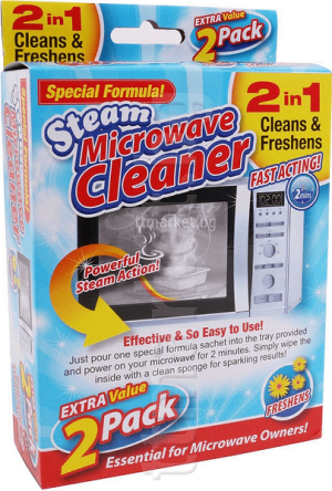 CLEAN & FRESHNS експресен препарат за почистване на микровълнова 2 бр