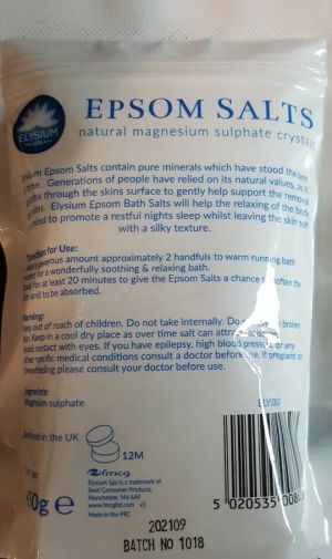 Elysium SPA натурални магнезиеви соли за вана 450 гр (перли)