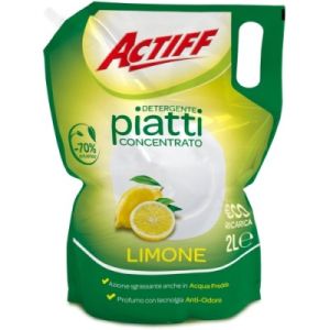 Actiff концентрат веро за измиване на съдове 2 л в еко опаковка - лимон