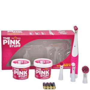 StarDrops The Pink Stuff комплект паста за почистване 2 бр.х 500 гр. + ел.четка с 4 приставки