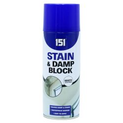 Спрей за блокиране и покриване на петна от мухъл и влага 151 Stain & Damp Block White Satin Finish, 400 мл