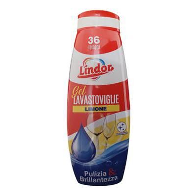 LINDOR гел за съдомиялна 750 мл / 36 измивания - Лимон