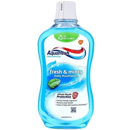Aquafresh вода за уста 500 мл Fresh Mint