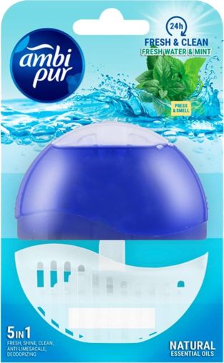 Ambi Pur гел кошничка за wc 45 гр - Fresh Water & Mint 