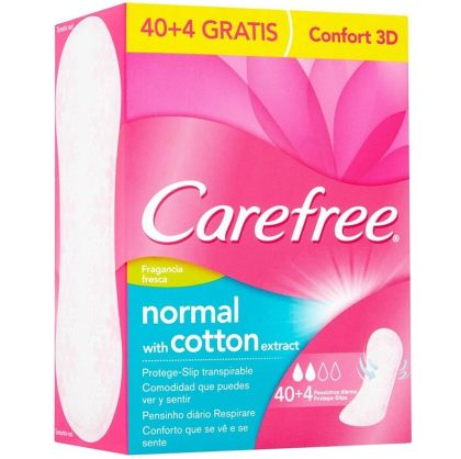 Carefree Normal Cotton ежедневни дамски превръзки 40 + 4