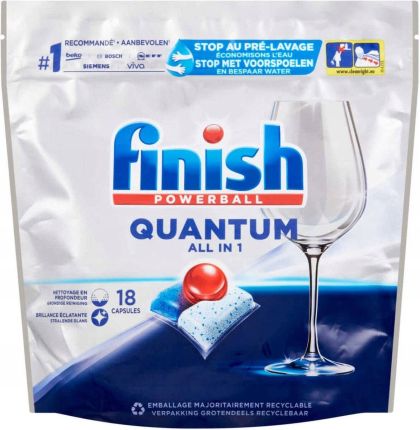 Finish Quantum таблетки за съдомиална 18 бр.