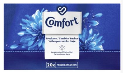 Comfort ароматизиращи кърпички за сушилня - 20 броя