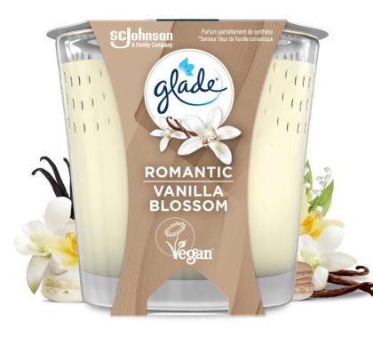 Glade Moments ароматна свещ 129 г - Vanilla blossom