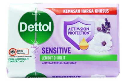 DETTOL сапун 100 гр - Sensitive-Бял мускус и Лавандула