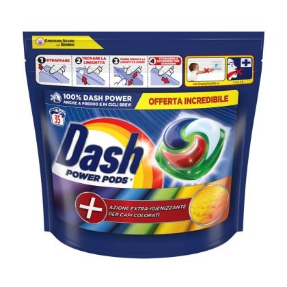 Dash Power Pods капсули 35 бр. за цветно пране
