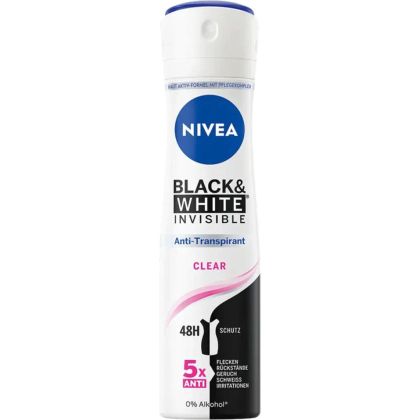 NIVEA дезодорант за жени 150 мл Invisible B&W 