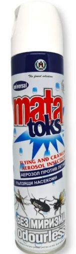 MATA TOKS аерозол против летящи и пълзящи насекоми, Без аромат, 400 мл