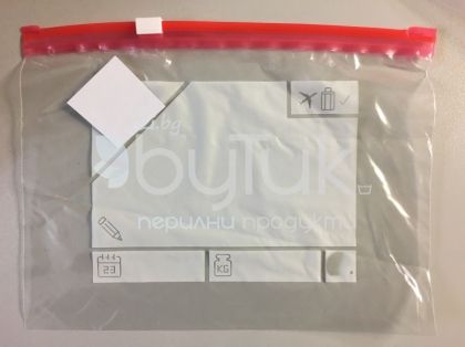 Плик за съхранение, подходящ и за самолет пакет 5 бр. / 3 лит. с цип
