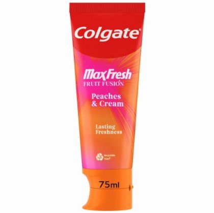 Colgate паста за зъби 75 мл - Праскова (лесно за отваряне капаче)