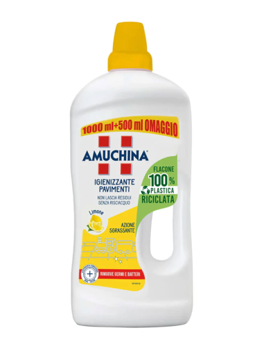 AMUCHINA препарта за под - Хигиенизиращ 1,5 л - Лимон