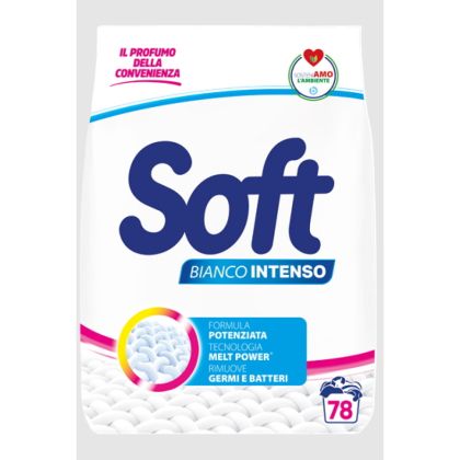 Soft прах за пране 3,9 кг , 78 пранета за бяло