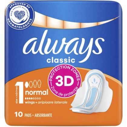 Always Classic Normal 4 капки , 10 броя 