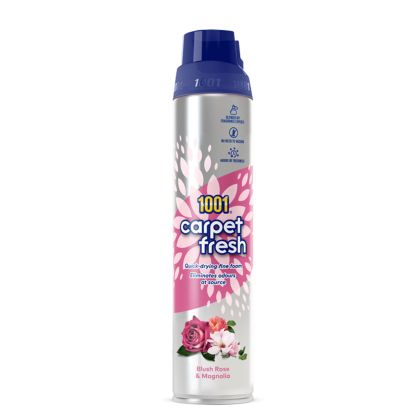 1001 Carpet Fresh ароматизираща пяна за килими, дамаски - Роза и Магнолия