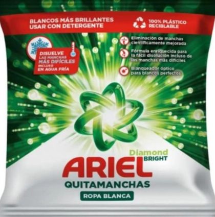 Ariel прахче доза за петна 150 гр пликче за бяло пране