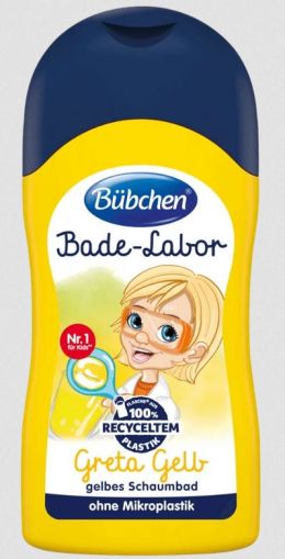 BUBCHEN Bad Labor цветна пяна за вана 50 мл - Greta Gell ЖЪЛТО 