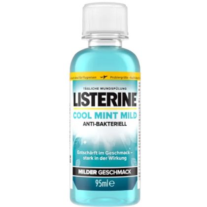 Listerine вода за уста 95 мл. - Антибактериална Cool Mint