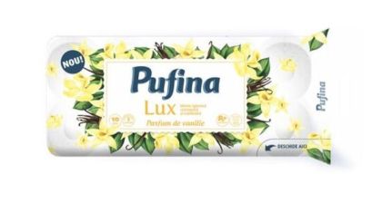 PUFINA Lux тоалетна хартия 3 пласта/10 броя - Ванилия