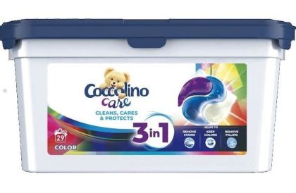 Coccolino Care 3 в 1 капсули за цветно пране - 29 броя 