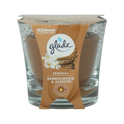Glade ароматизираща свещ 129 гр - Sandaalwood & Jasmine