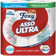 Foxy ASSO ULTRA кухненска хартия 2 броя / 2 пласта