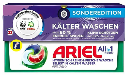 Ariel  All in 1 PODS Color Plus - капсули за цветно пране - 33 броя