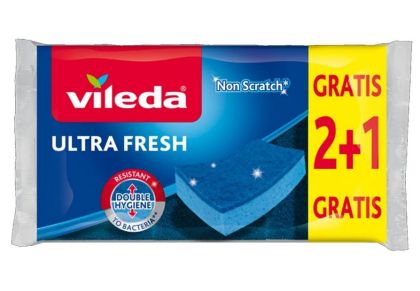 Vileda домакински гъби против надраскване - 3 броя  - Ultra Fresh